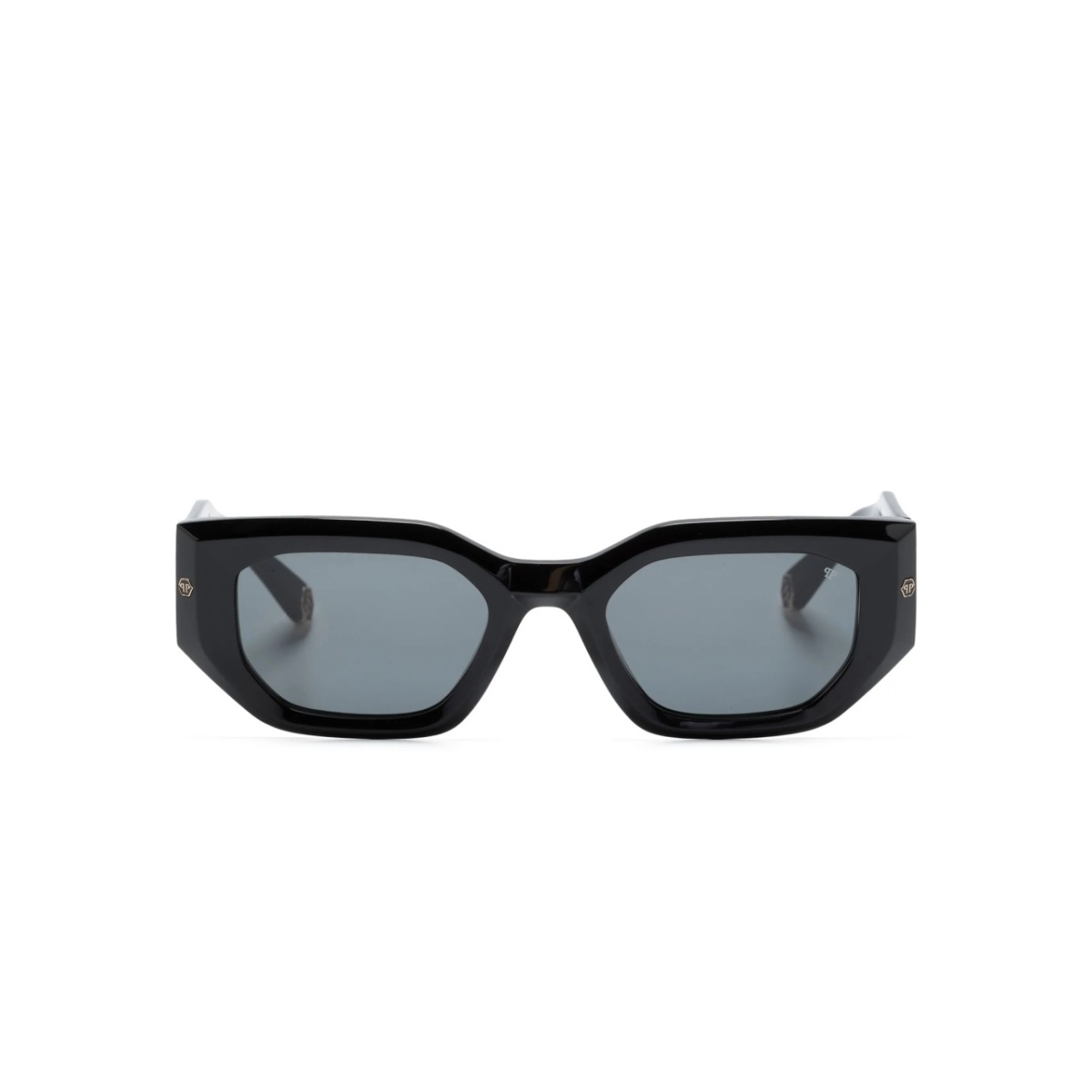 marbled square-frame sunglasses