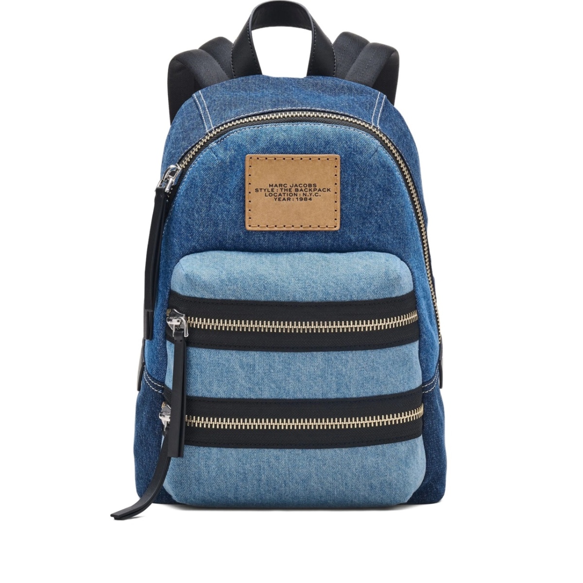 medium denim backpack