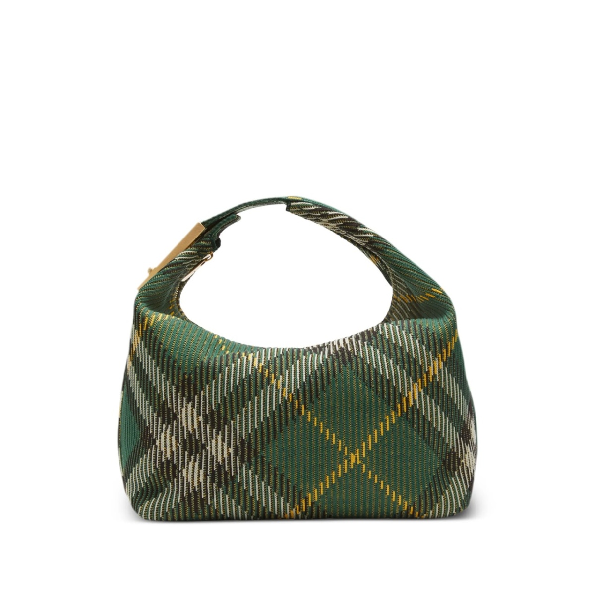 medium Peg check-pattern shoulder bag