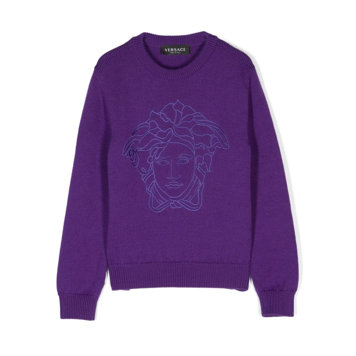 Medusa Head motif-embroidered jumper