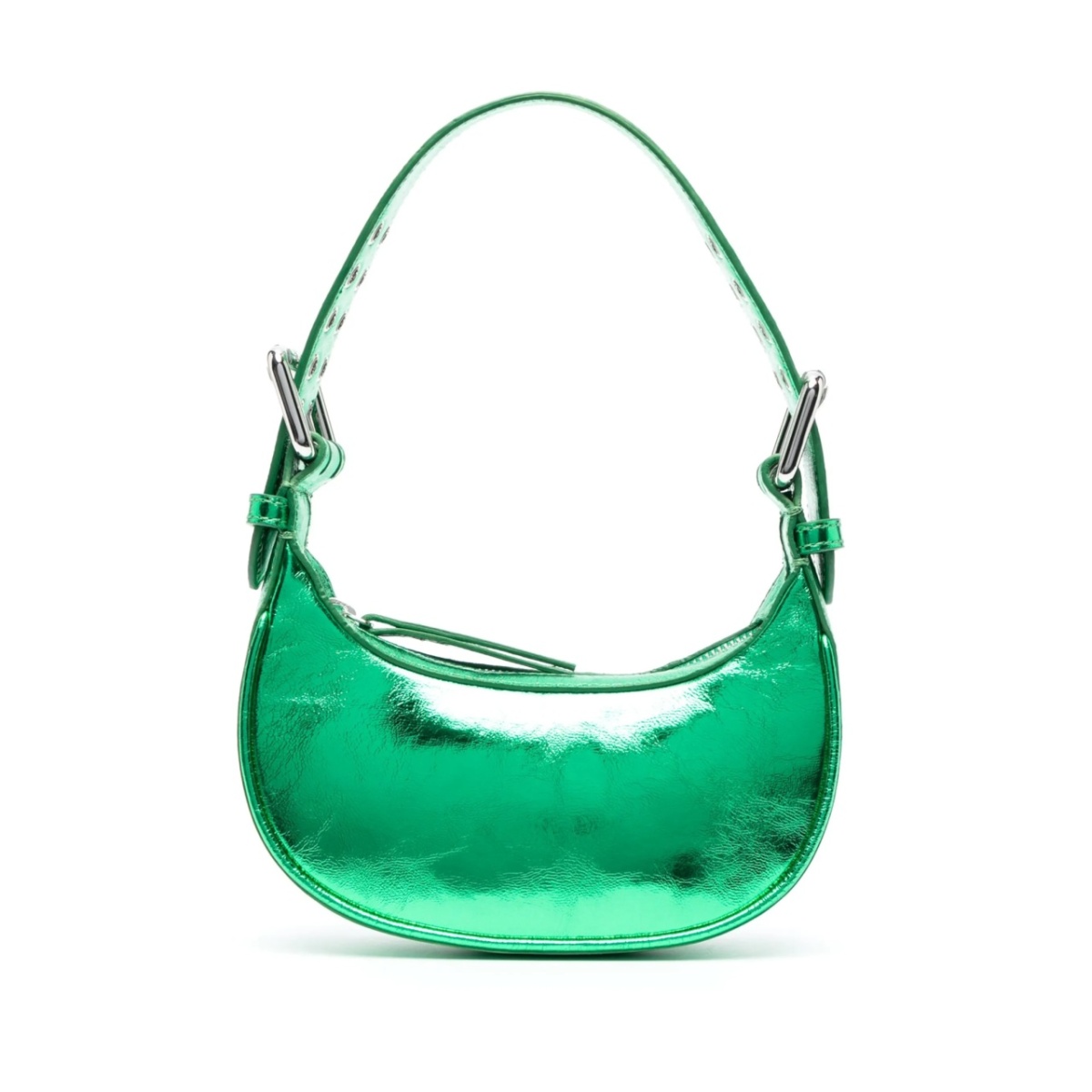 metallic-effect tote bag