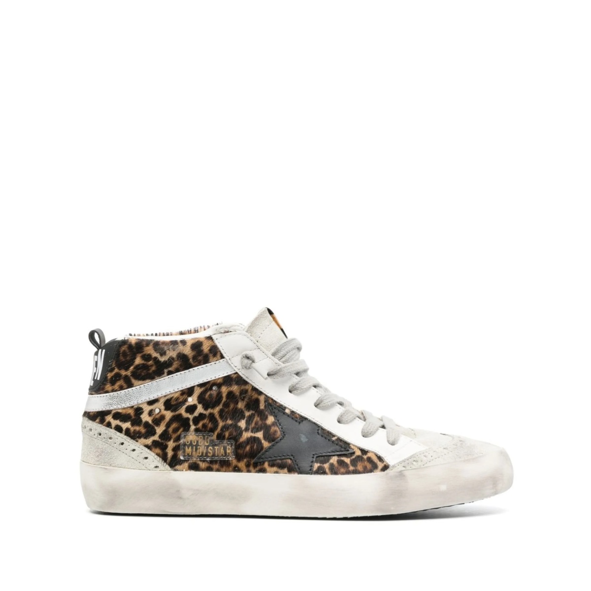 Mid Star leopard print sneakers