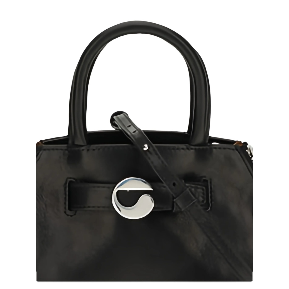 Mini Data zip-detail leather tote bag - Img 4
