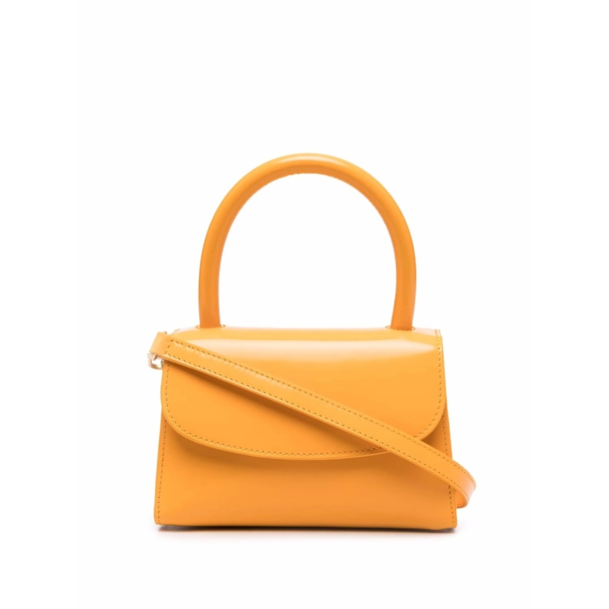 Mini rounded top-handle tote bag