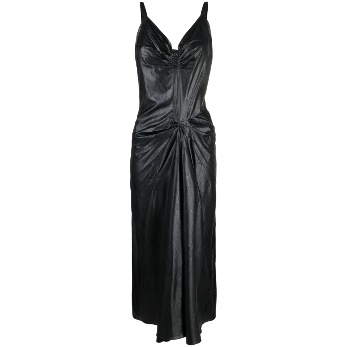 moiré-effect midi dress