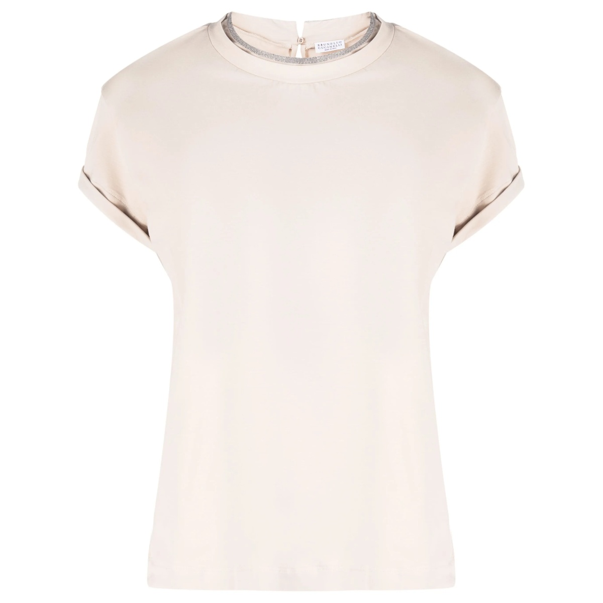 Monili-trim short-sleeve T-shirt