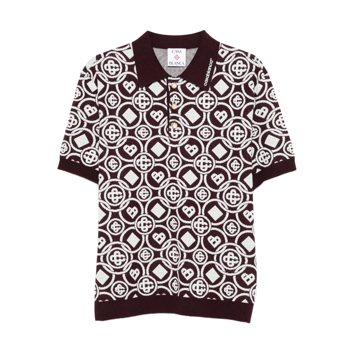 monogram polo shirt
