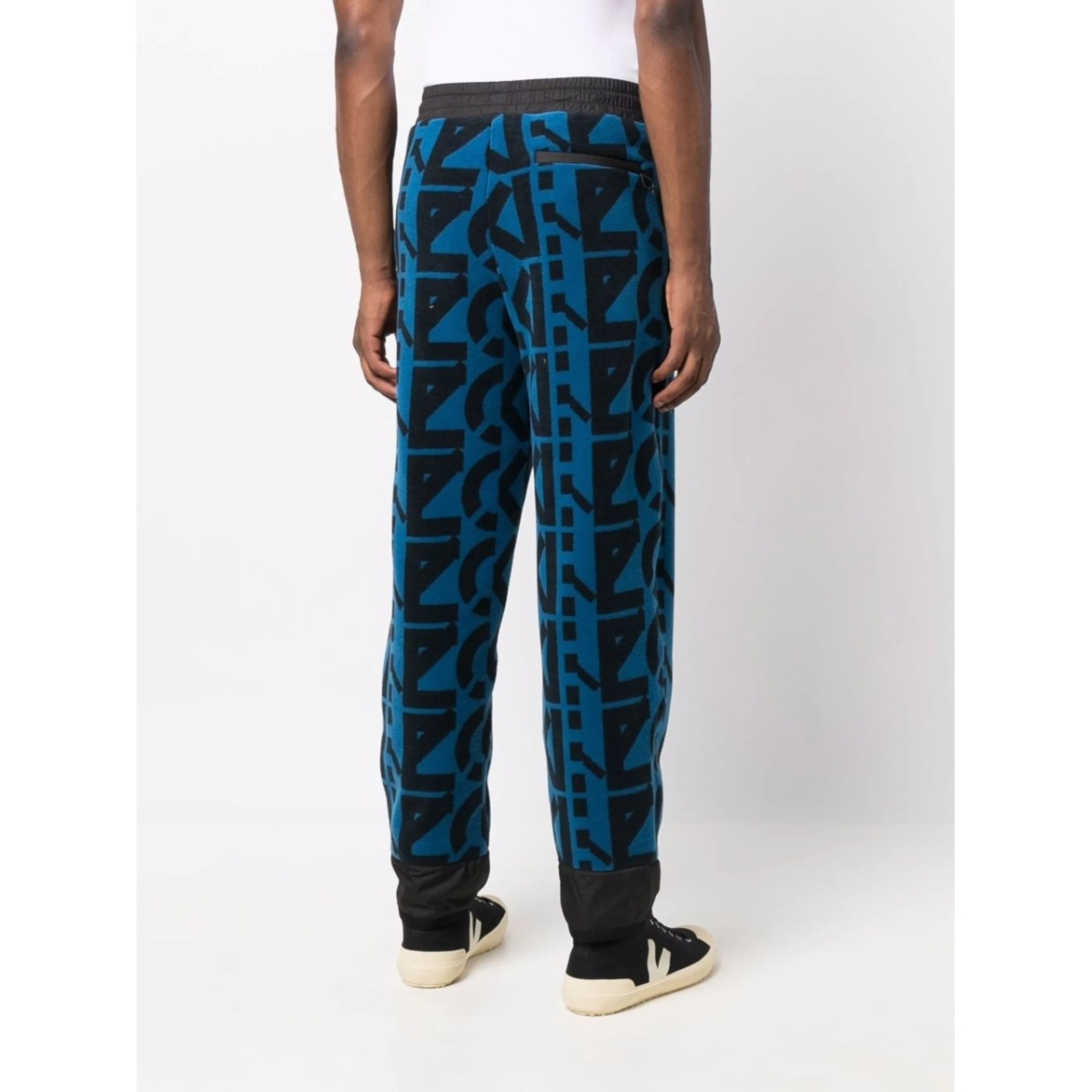 monogram-print fleece track pants - Img 4