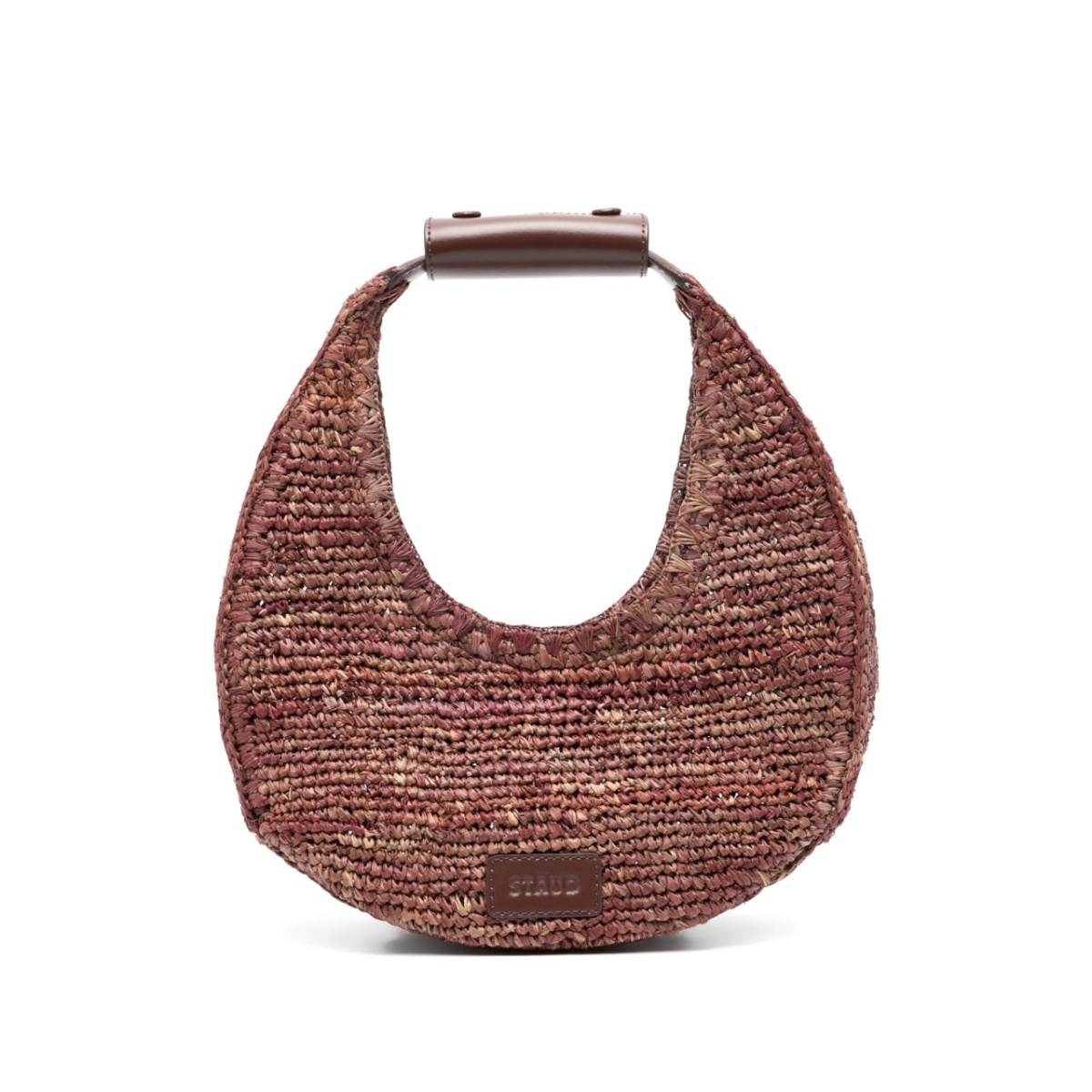 moon raffia tote bag
