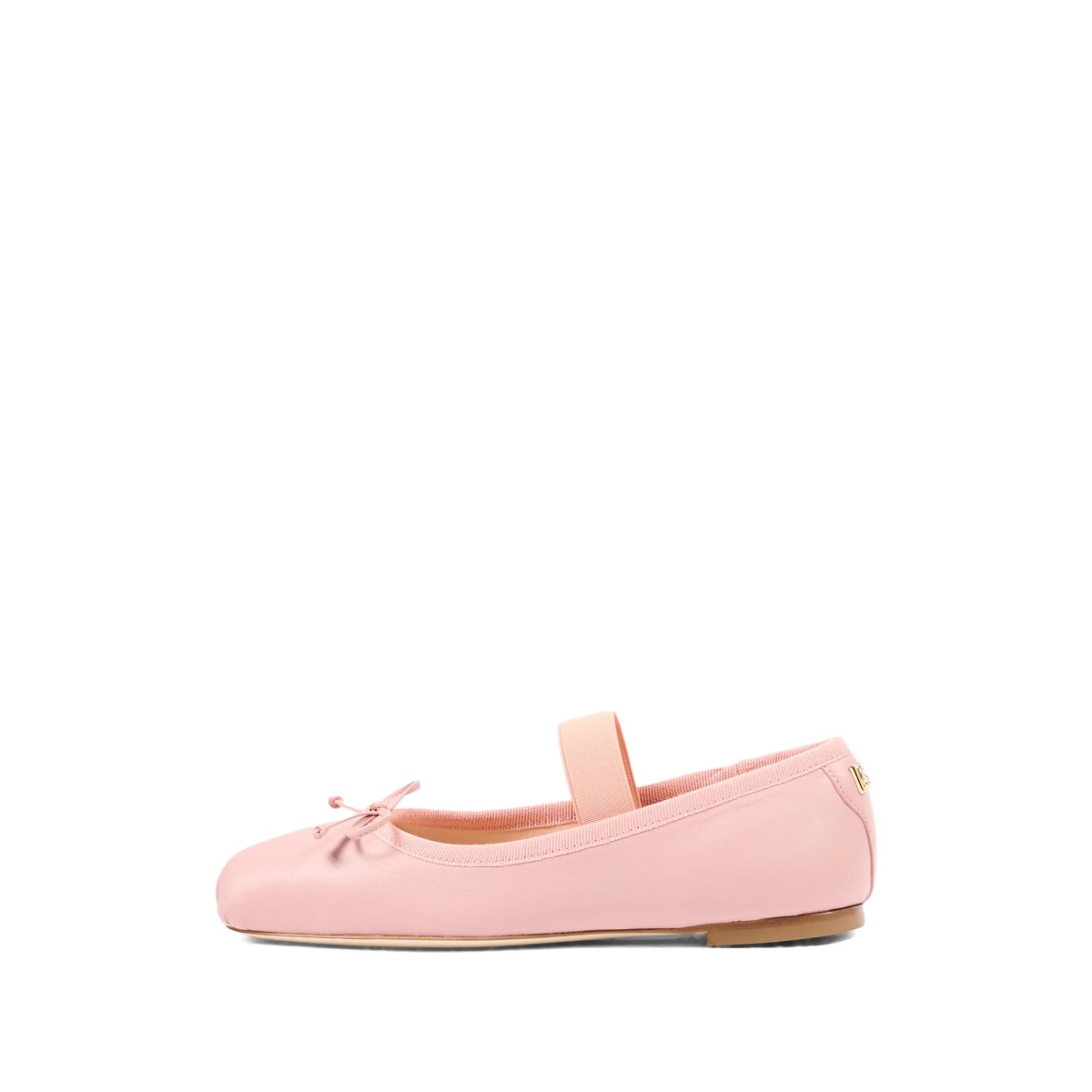 NAPPA LEATHER BALLET FLATS WITH GROS-GRAIN DETAIL - Img 4