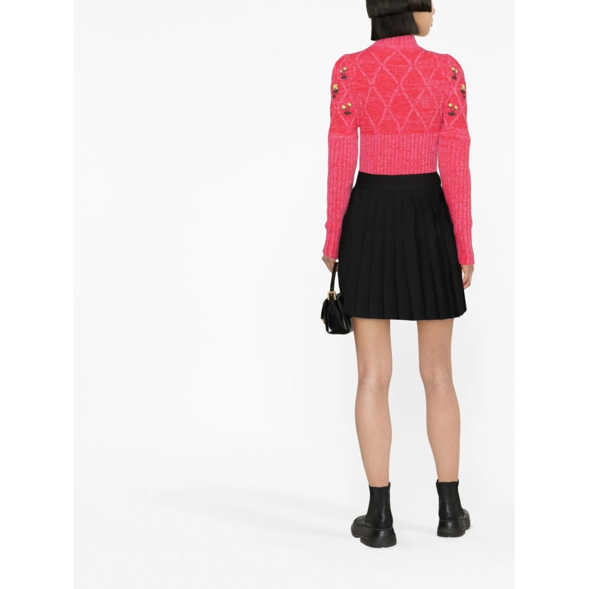 Oma floral-embroidered wool jumper - Img 3