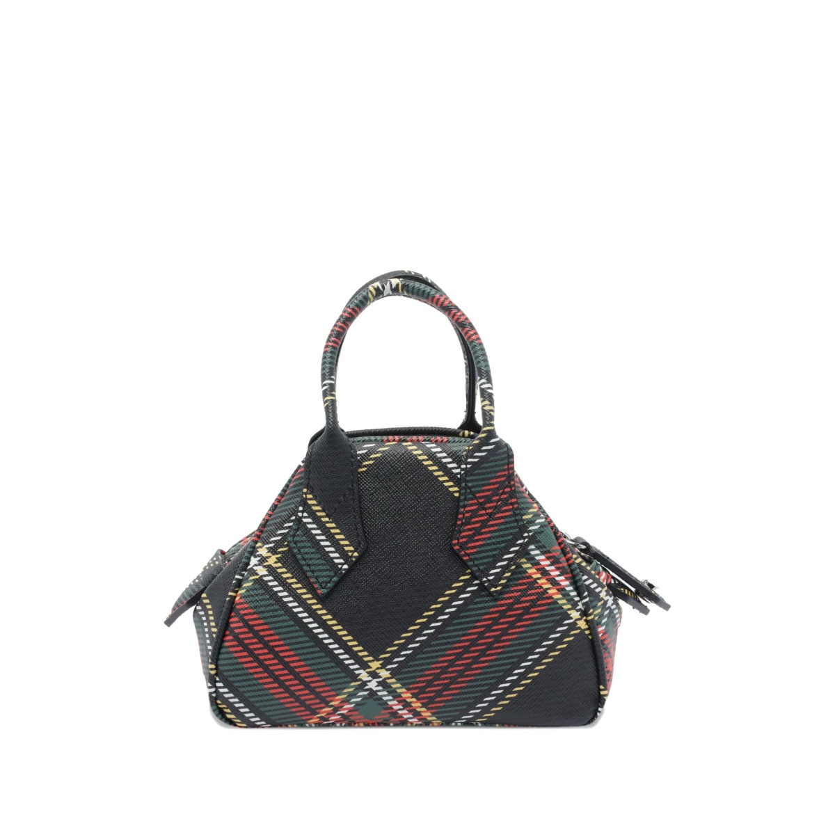 orb-embellished plaid tote bag - Img 2