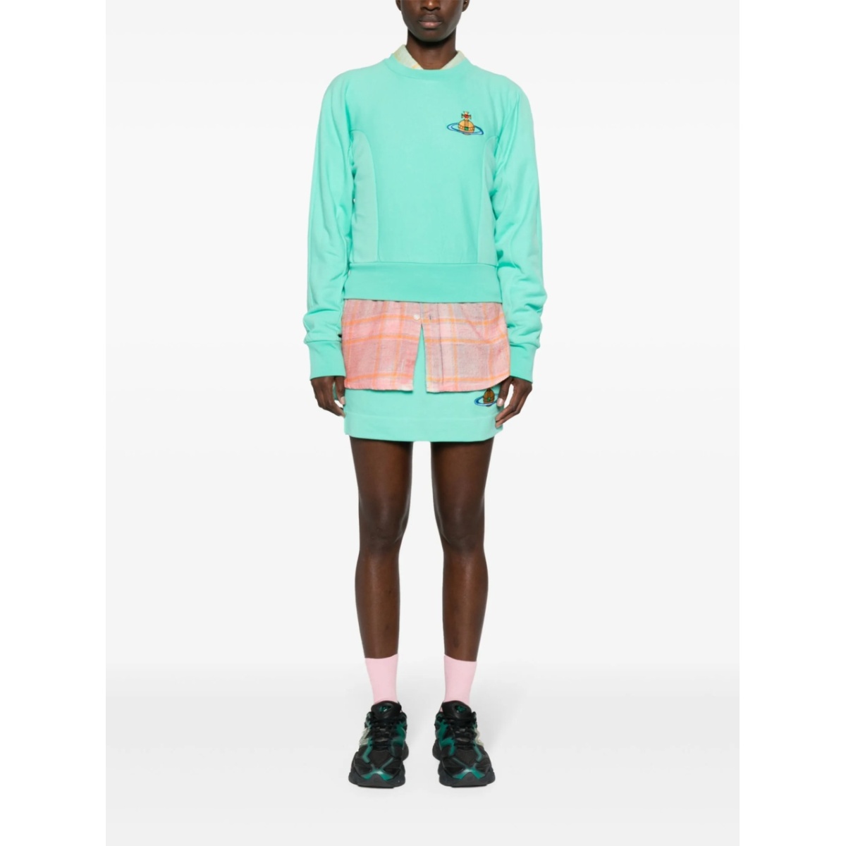 Orb-embroidered cotton sweatshirt - Img 2