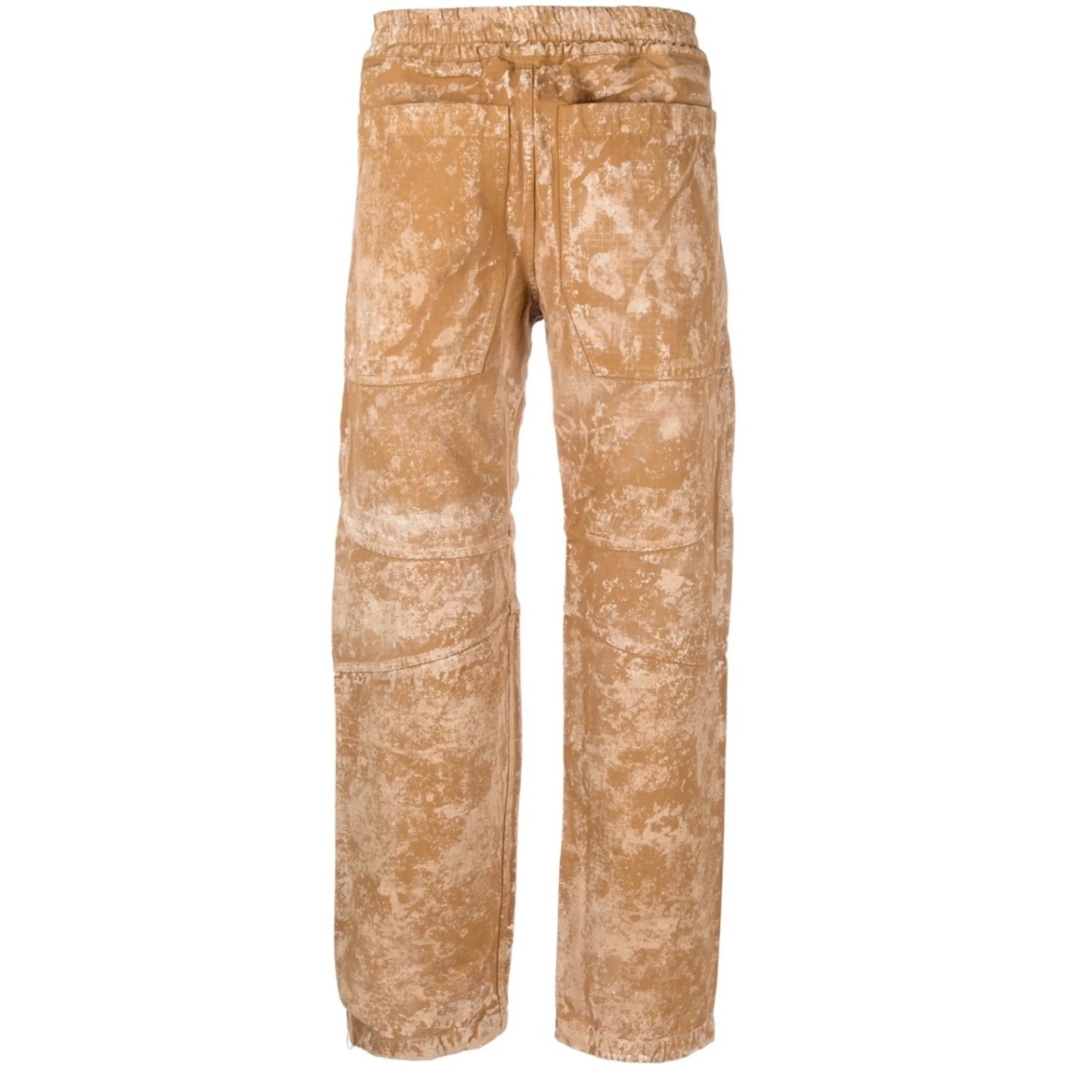 Oss bleached-effect ripstop trousers