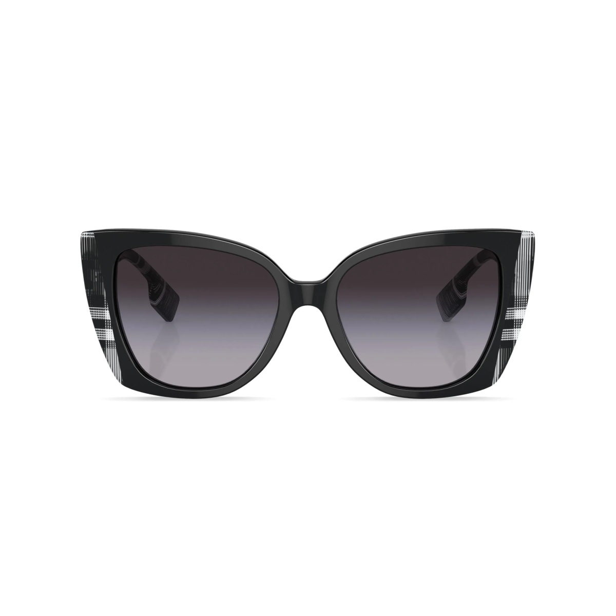 oversized check-print sunglasses
