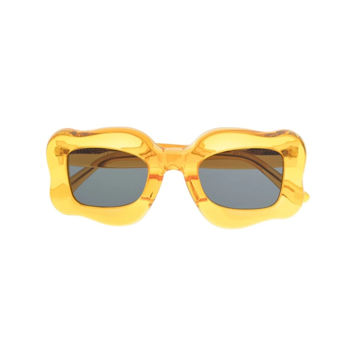 oversized curved-frame sunglasses