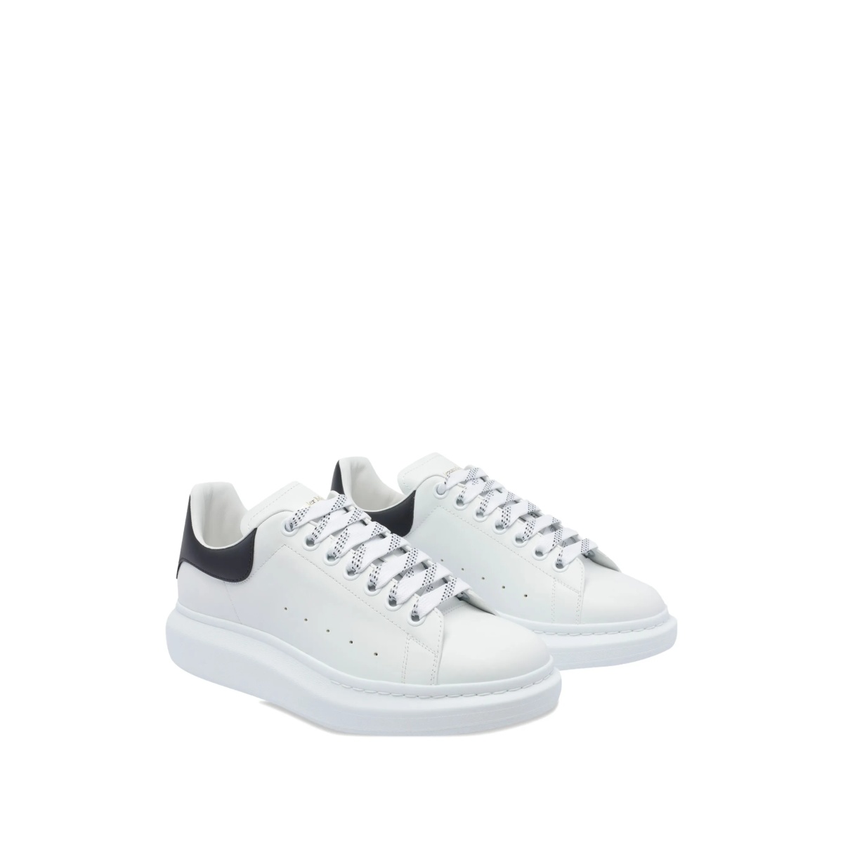 Oversized leather lace-up sneakers - Img 2