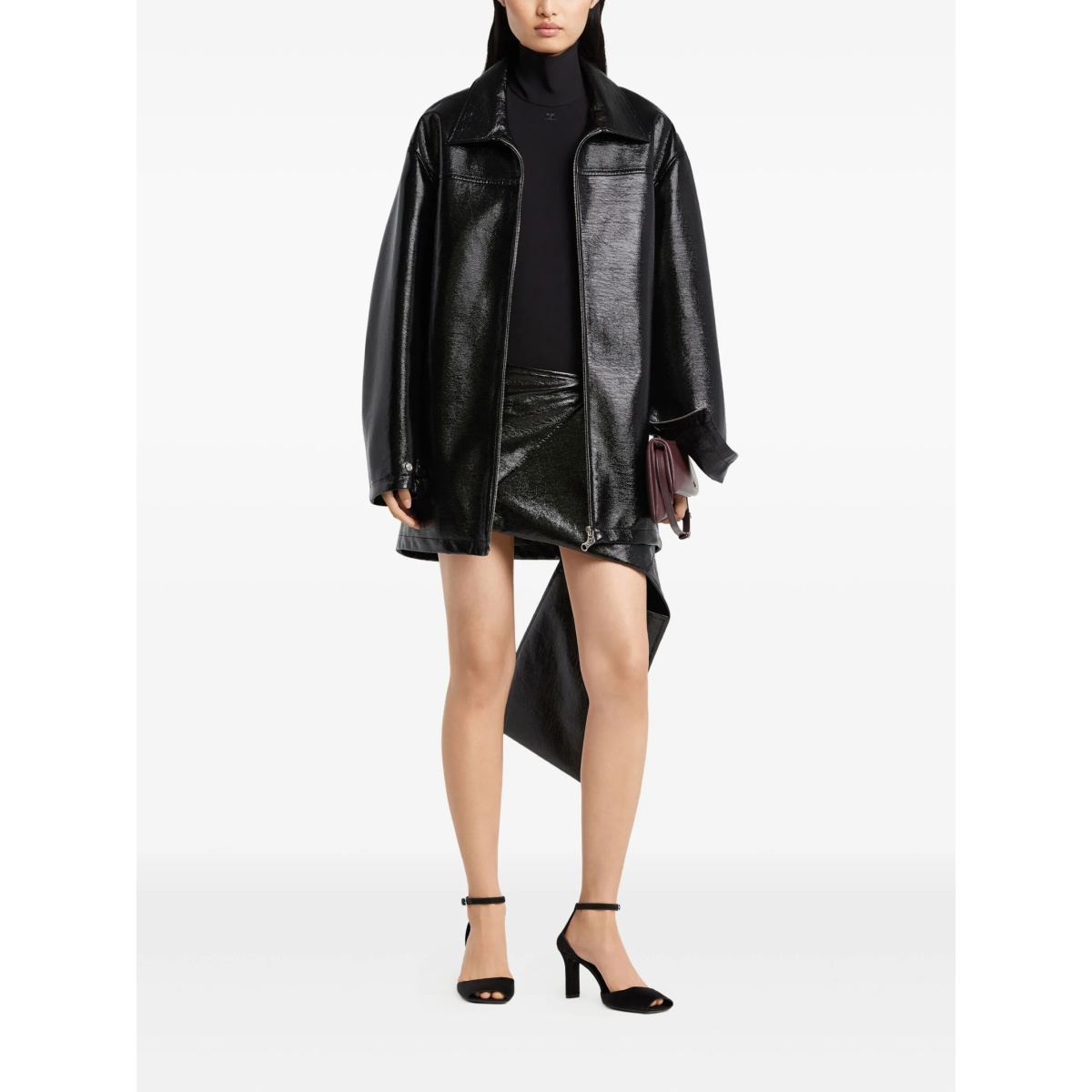 oversized vinyl jacket - Img 2