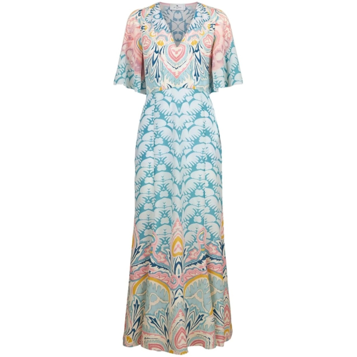 paisley-pattern maxi dress