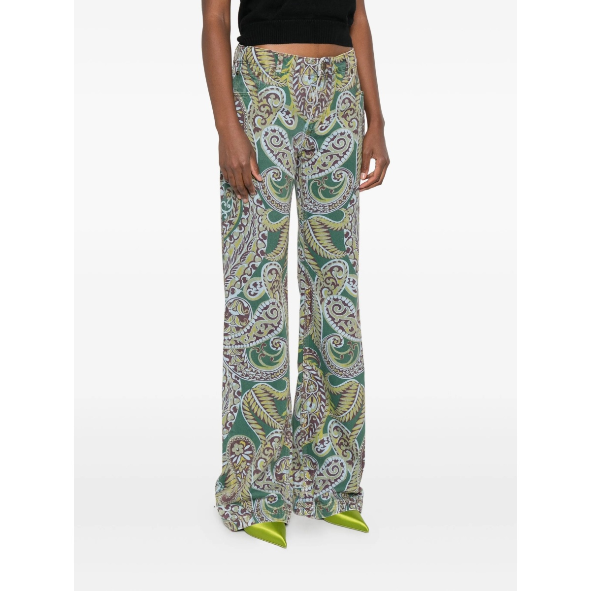 paisley-print jeans - Img 3