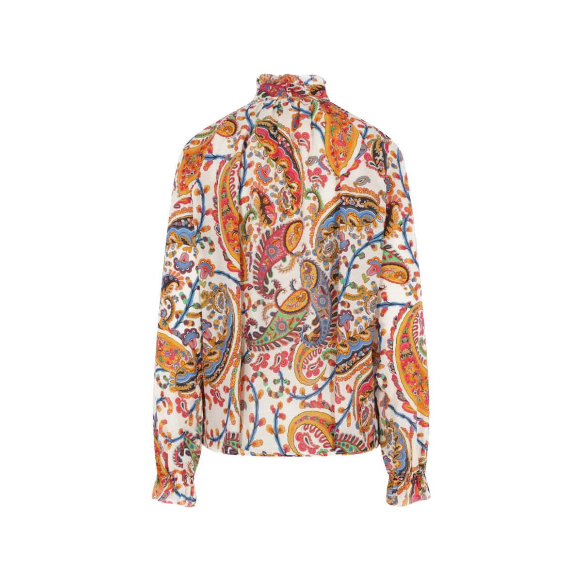 paisley tie-neck blouse - Img 2