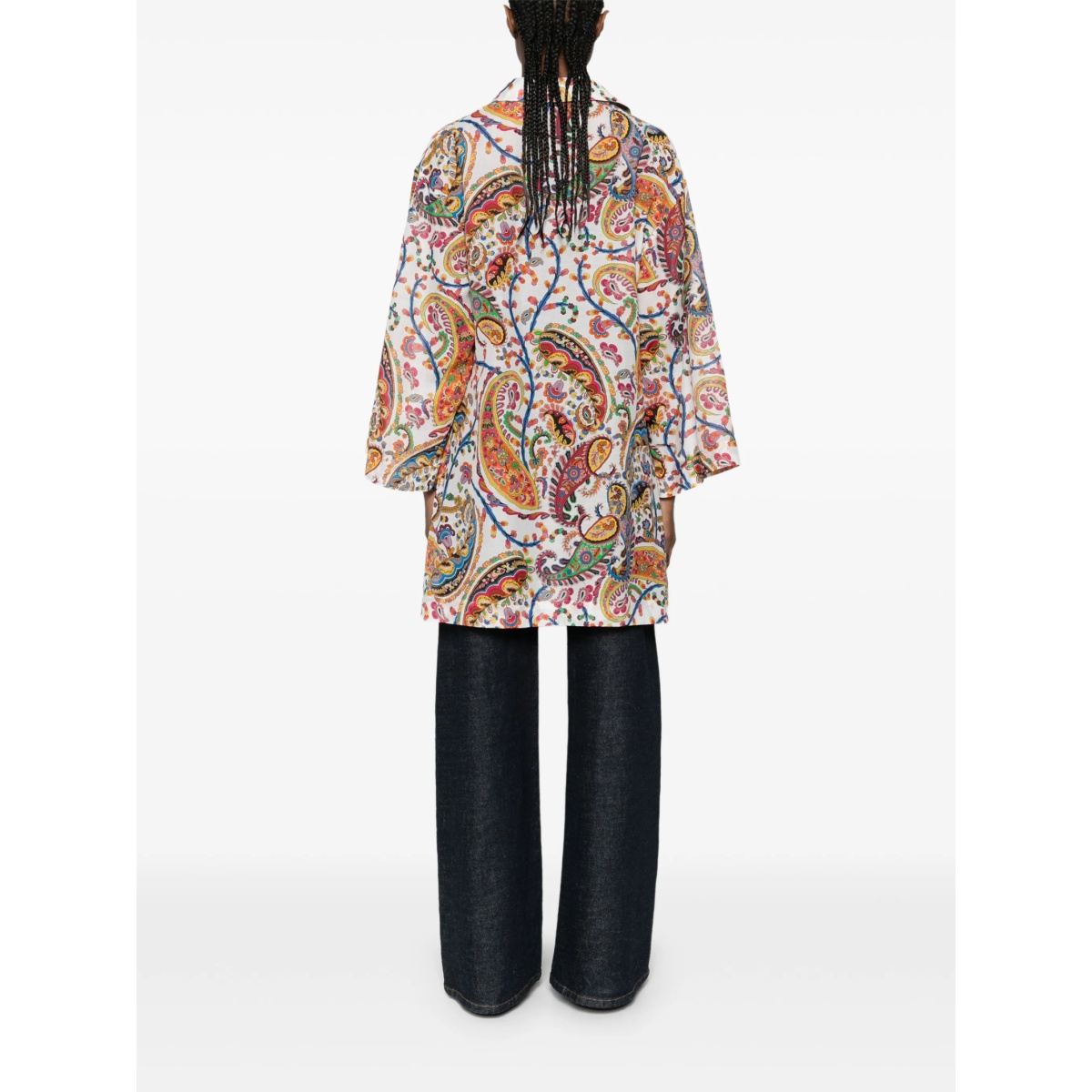 paisley V-neck blouses - Img 4