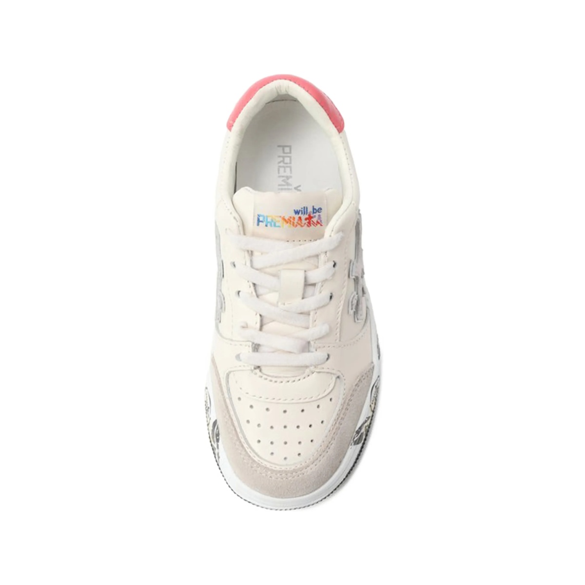 panelled logo-appliqué sneakers - Img 3