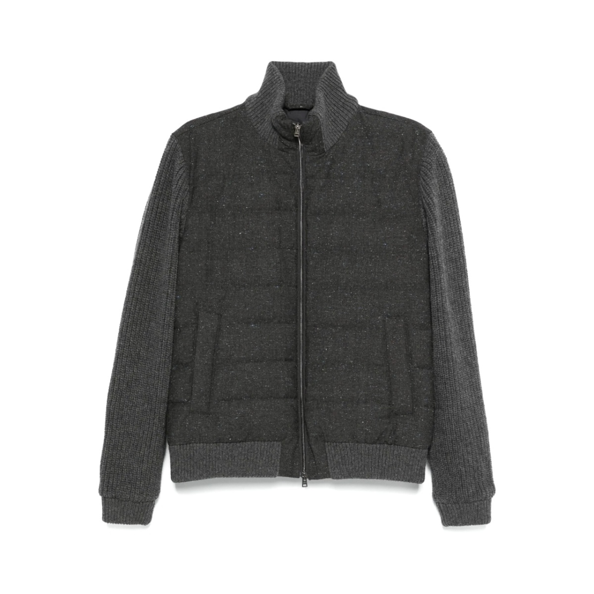 panelled padded jacket