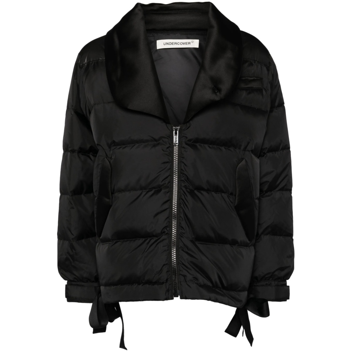 panelled puffer jacket