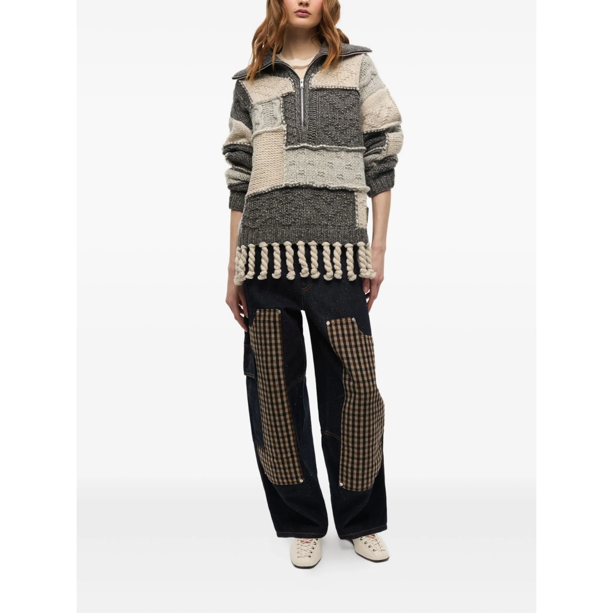 panelled sweater - Img 2