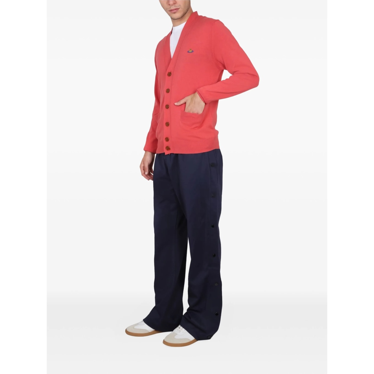 patch-pocket buttoned cardigan - Img 2