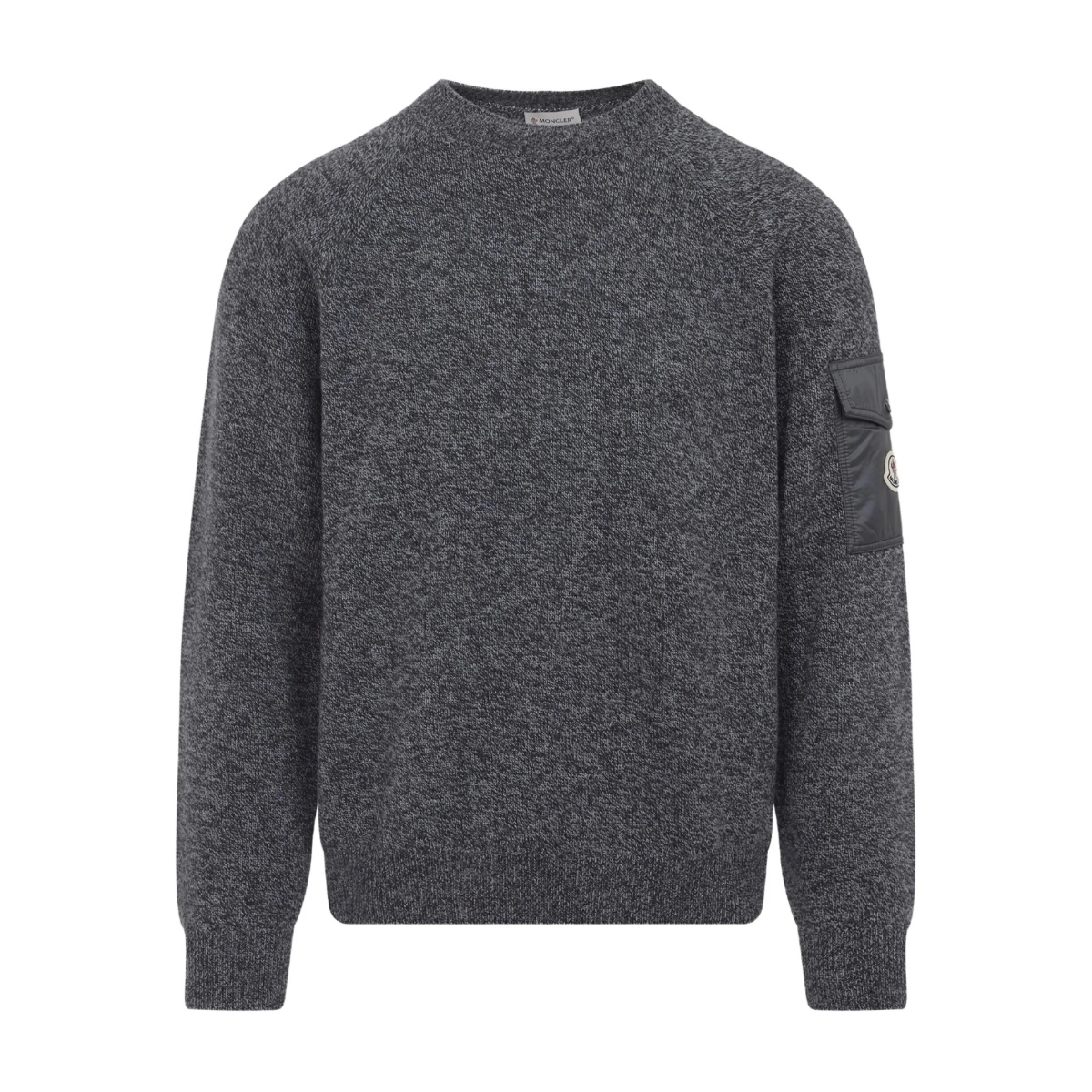patch-pocket wool sweater