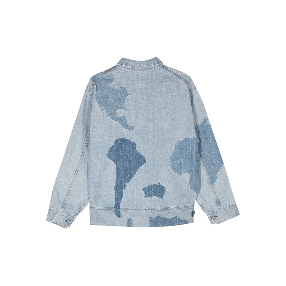 patchwork-design denim jacket - Img 2