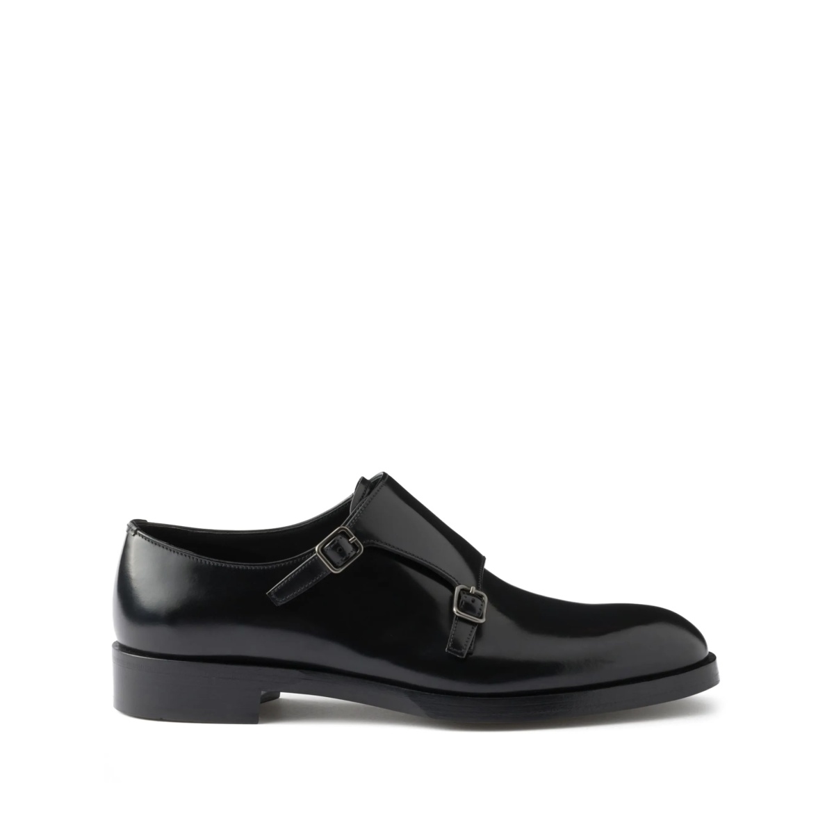 patent-finish mink shoes