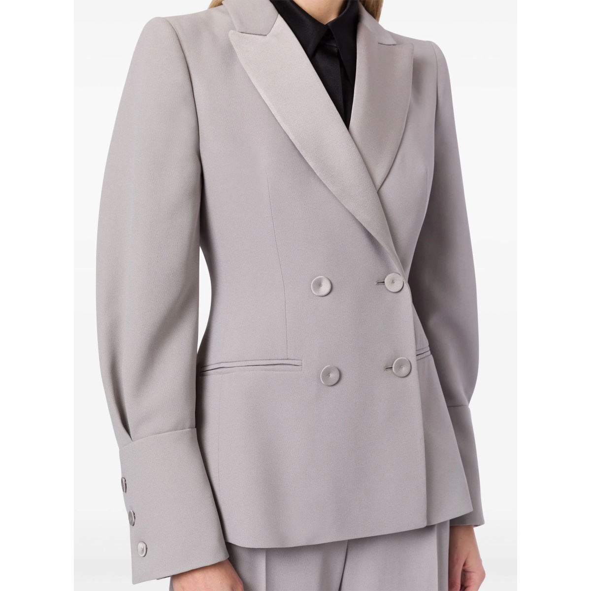 peak-lapels double-breasted blazer - Img 4
