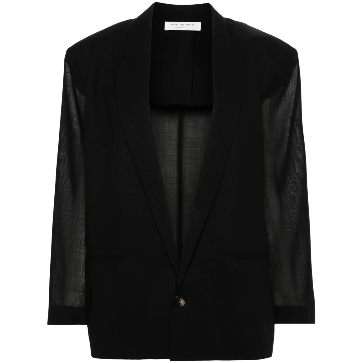 peak-lapels single-breasted blazer
