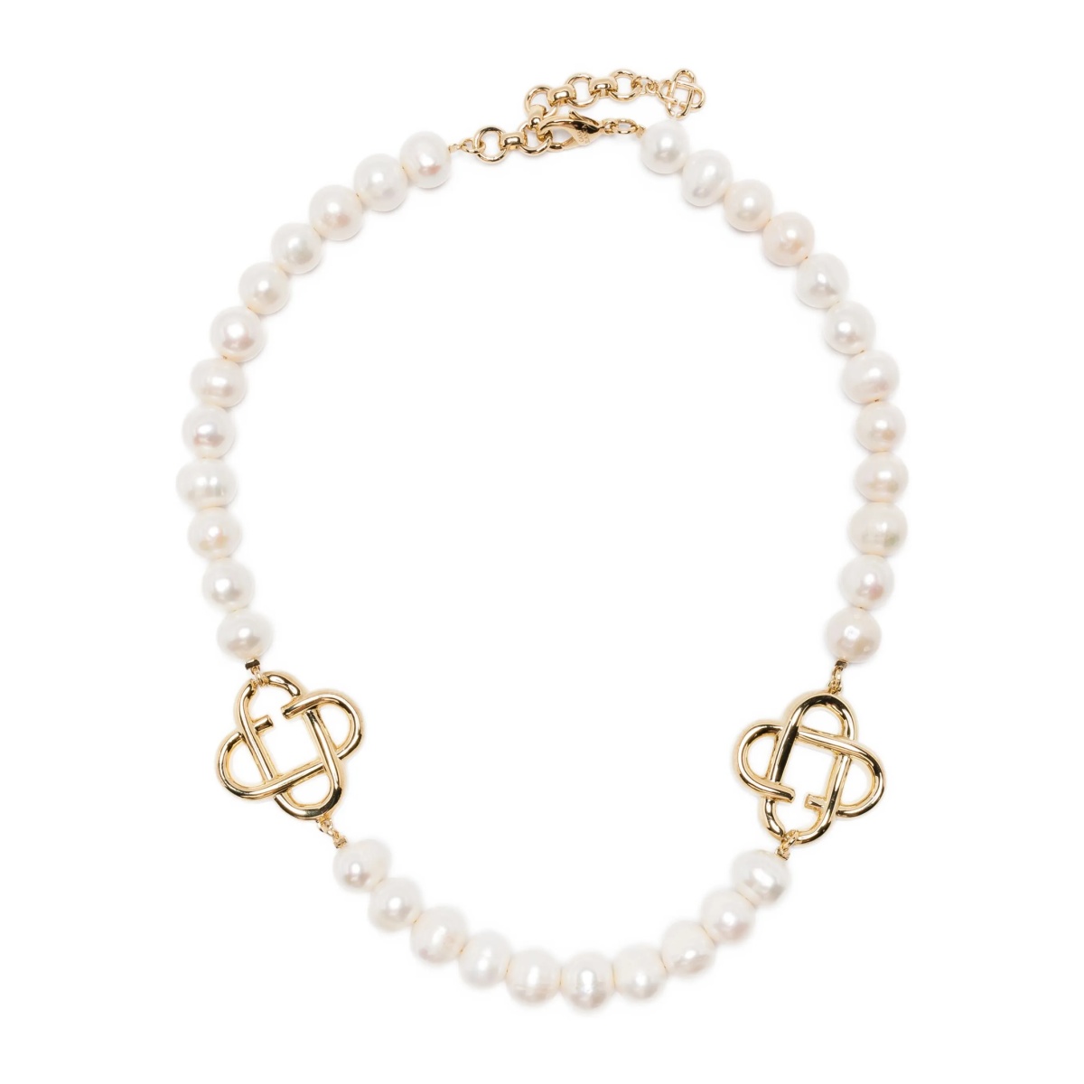 pearl-embellished necklace