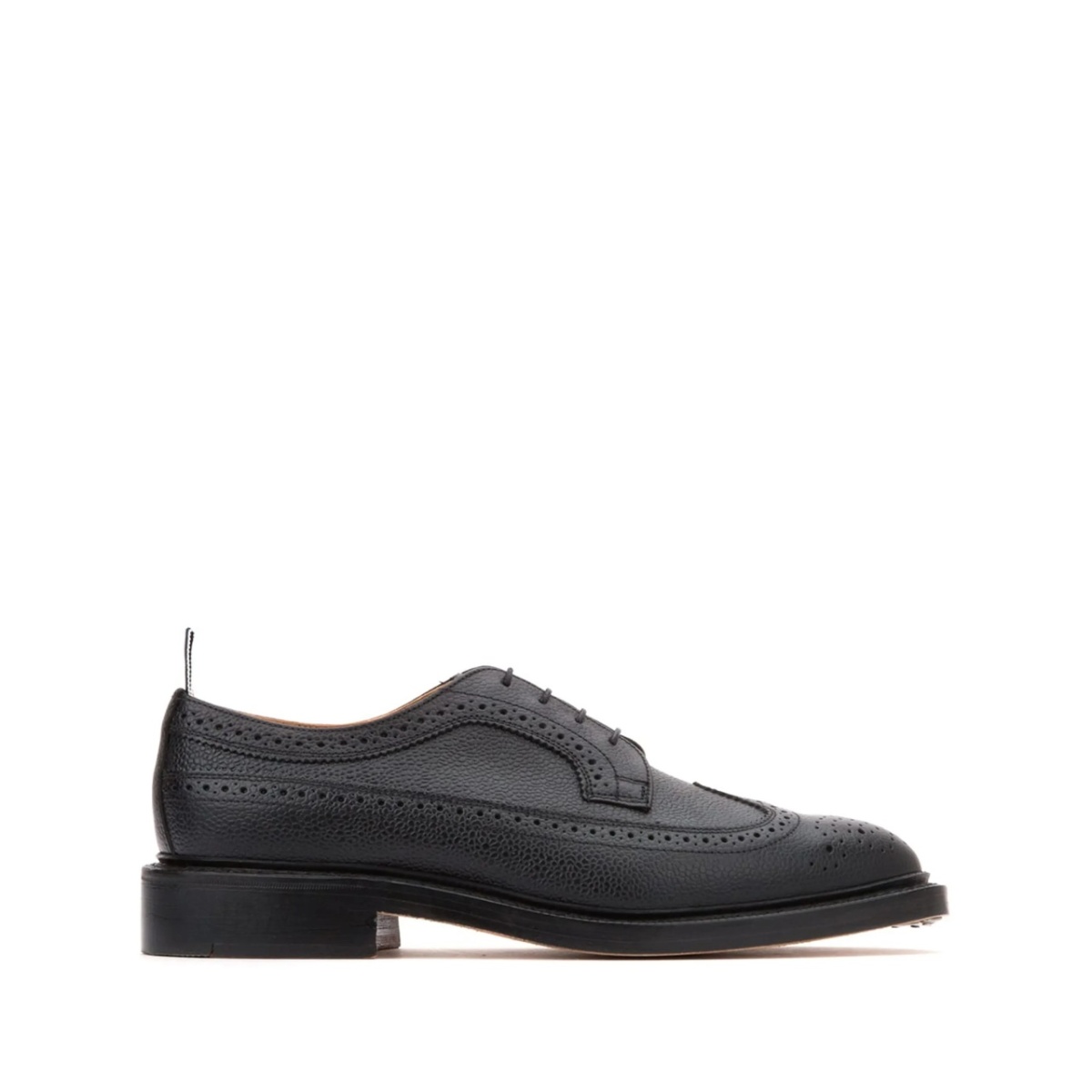 pebbled leather longwing brogues