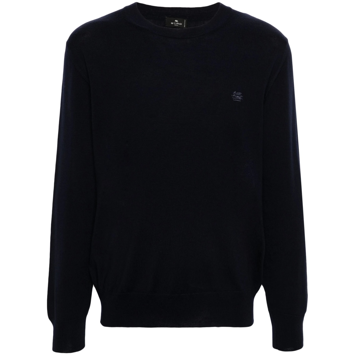 Pegaso-embroidered wool jumper