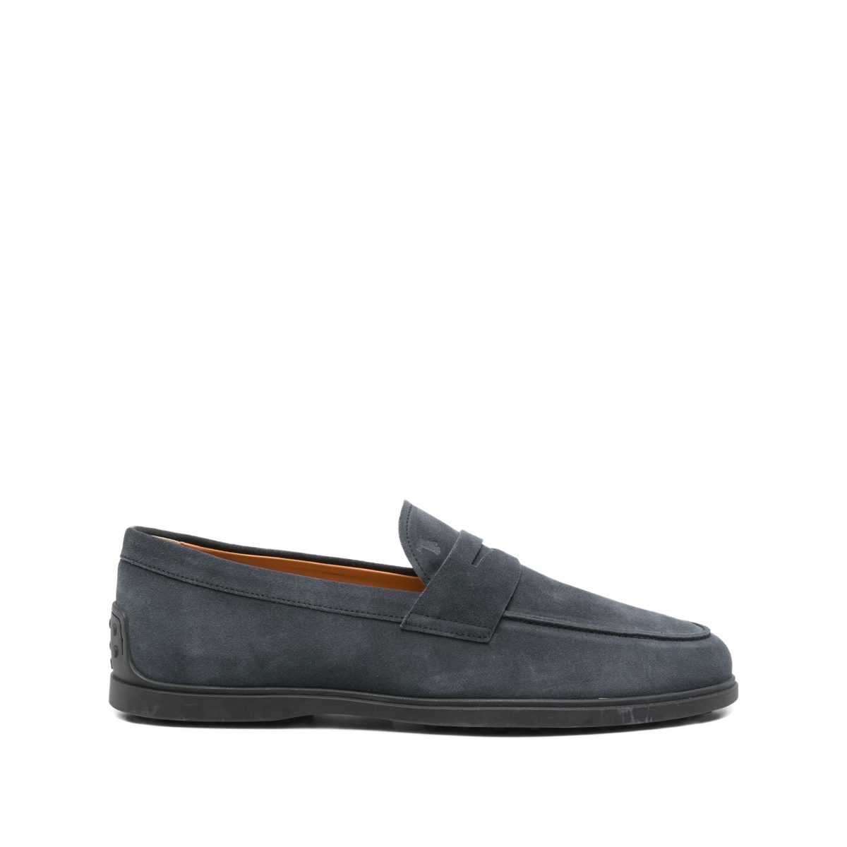 penny-bar suede loafers