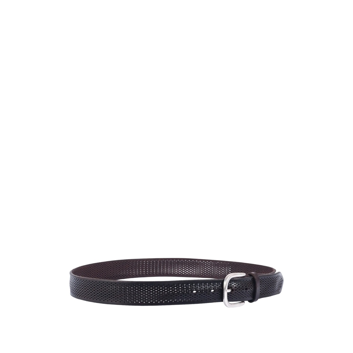 perforated buckle leather belt - Img 2