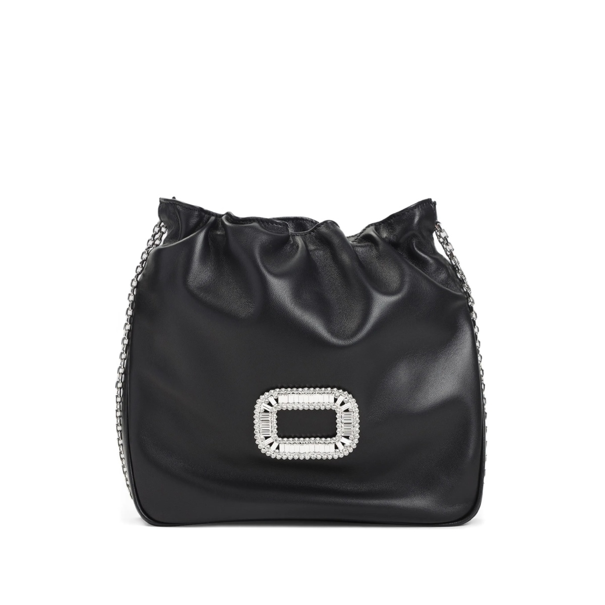 Pilgrim ruched leather mini bag