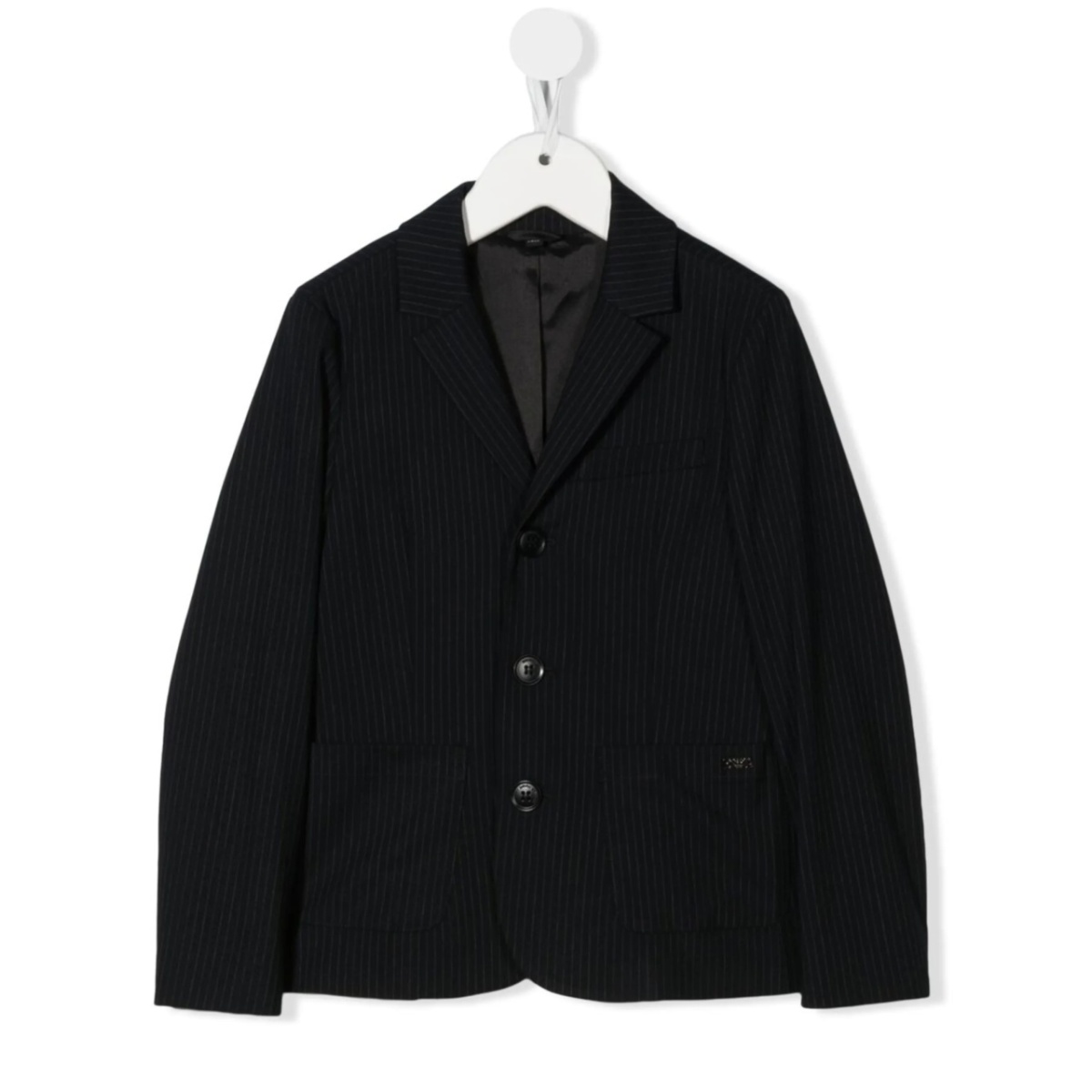 pinstripe single-breasted blazer