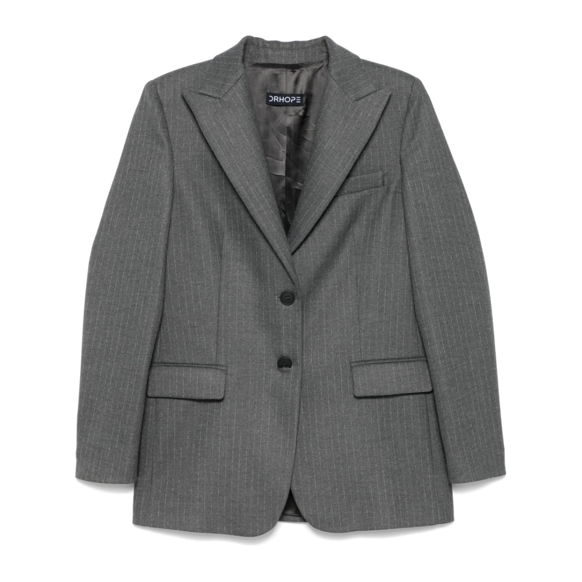 pinstriped blazer