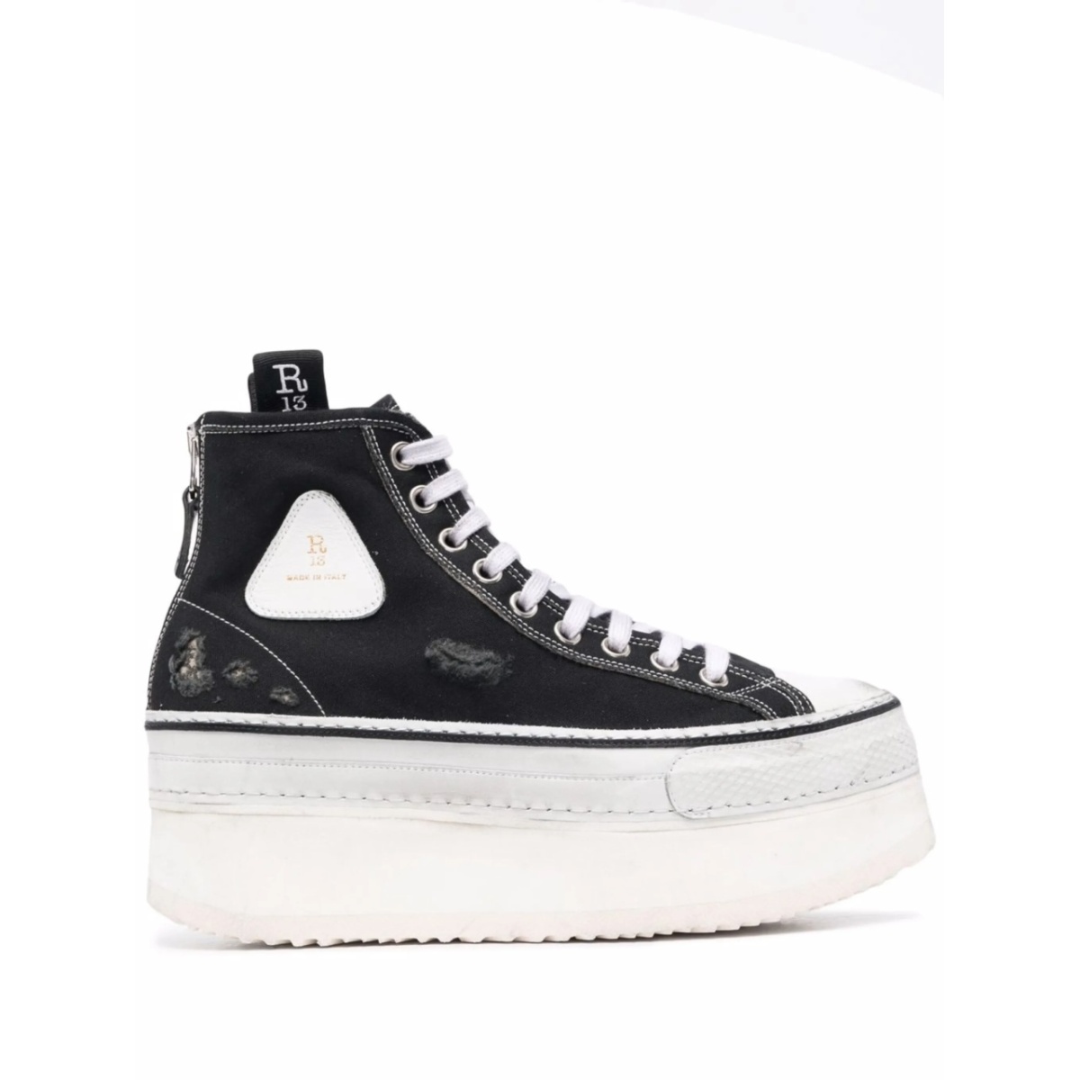 platform high-top sneakers