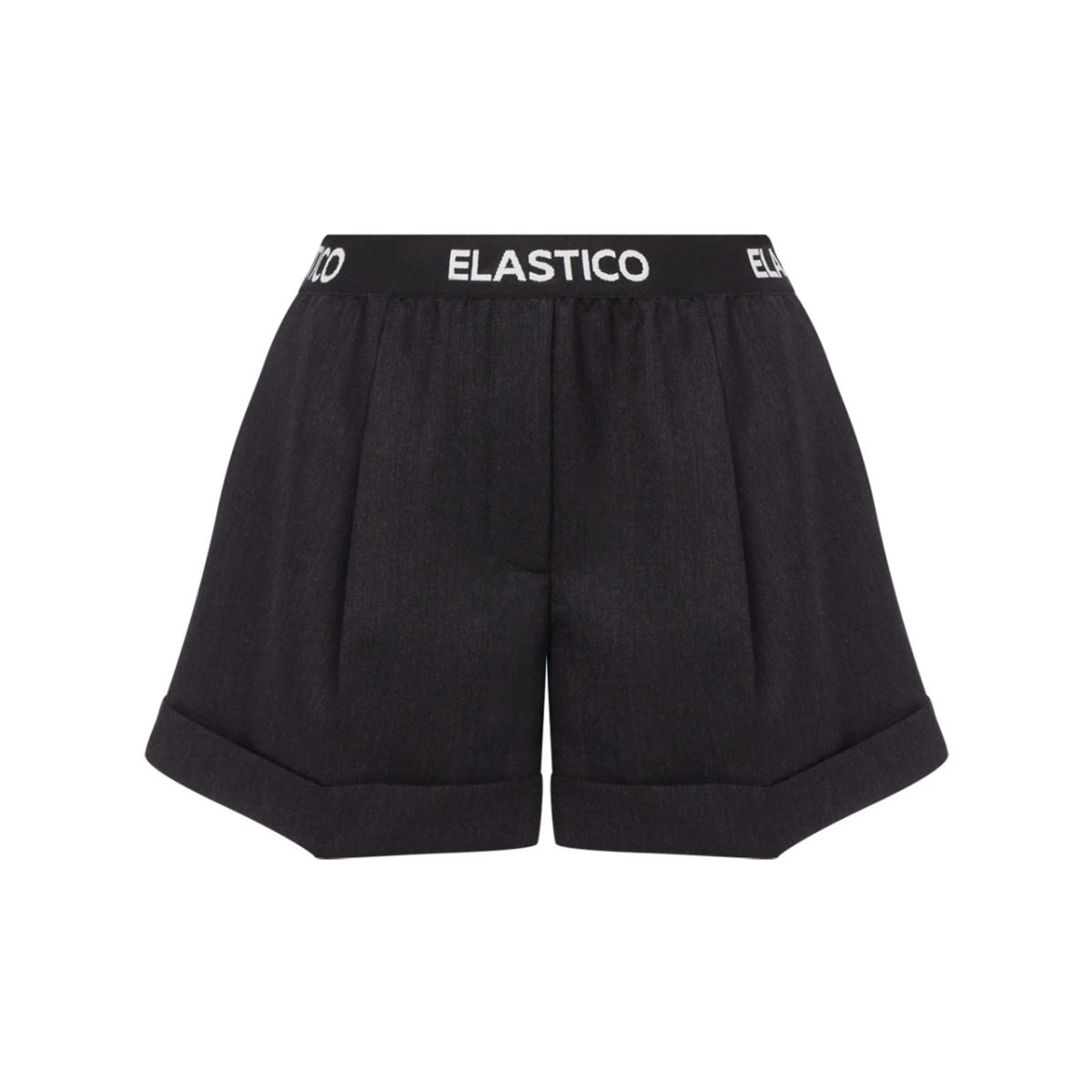 pleat detailing virgin wool shorts