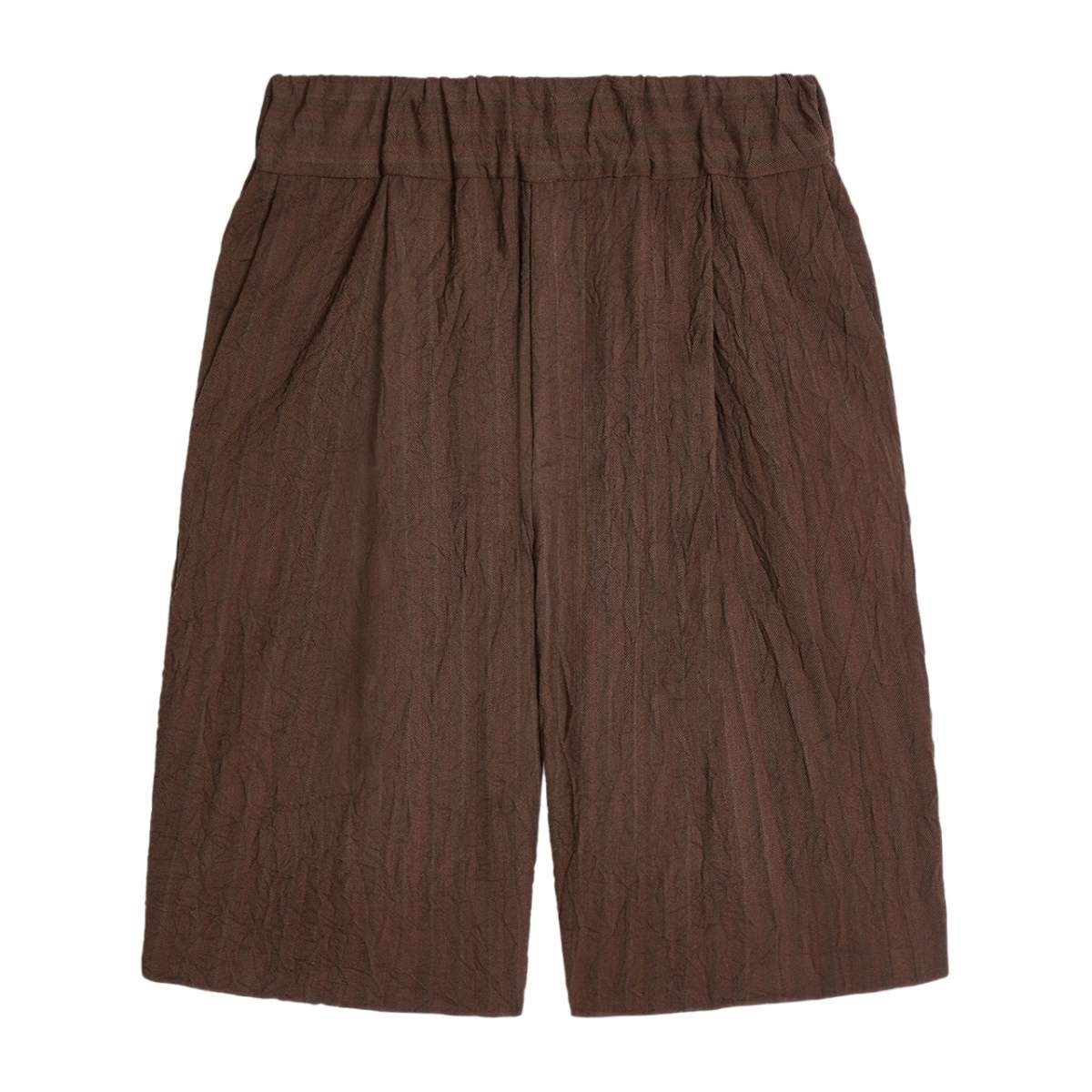 pleated bermuda shorts