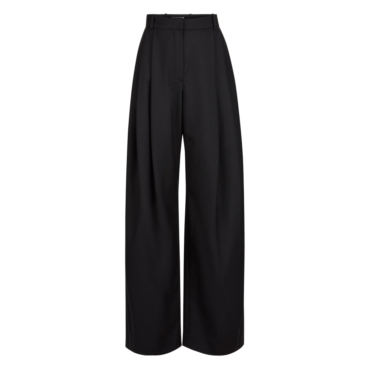 pleated gabardine trousers