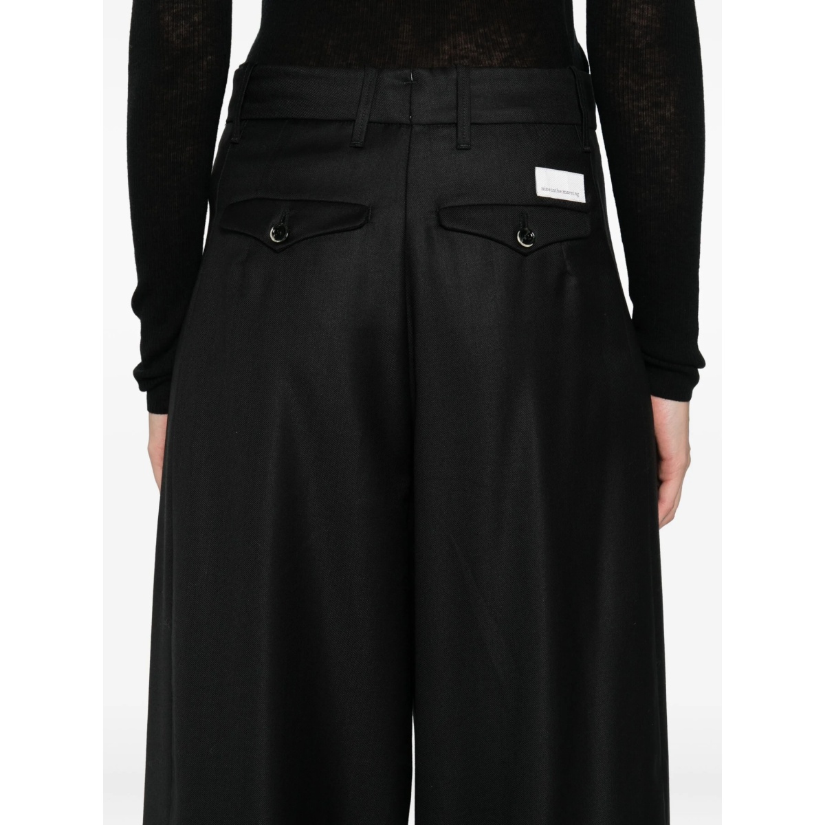 pleated palazzo trousers - Img 5