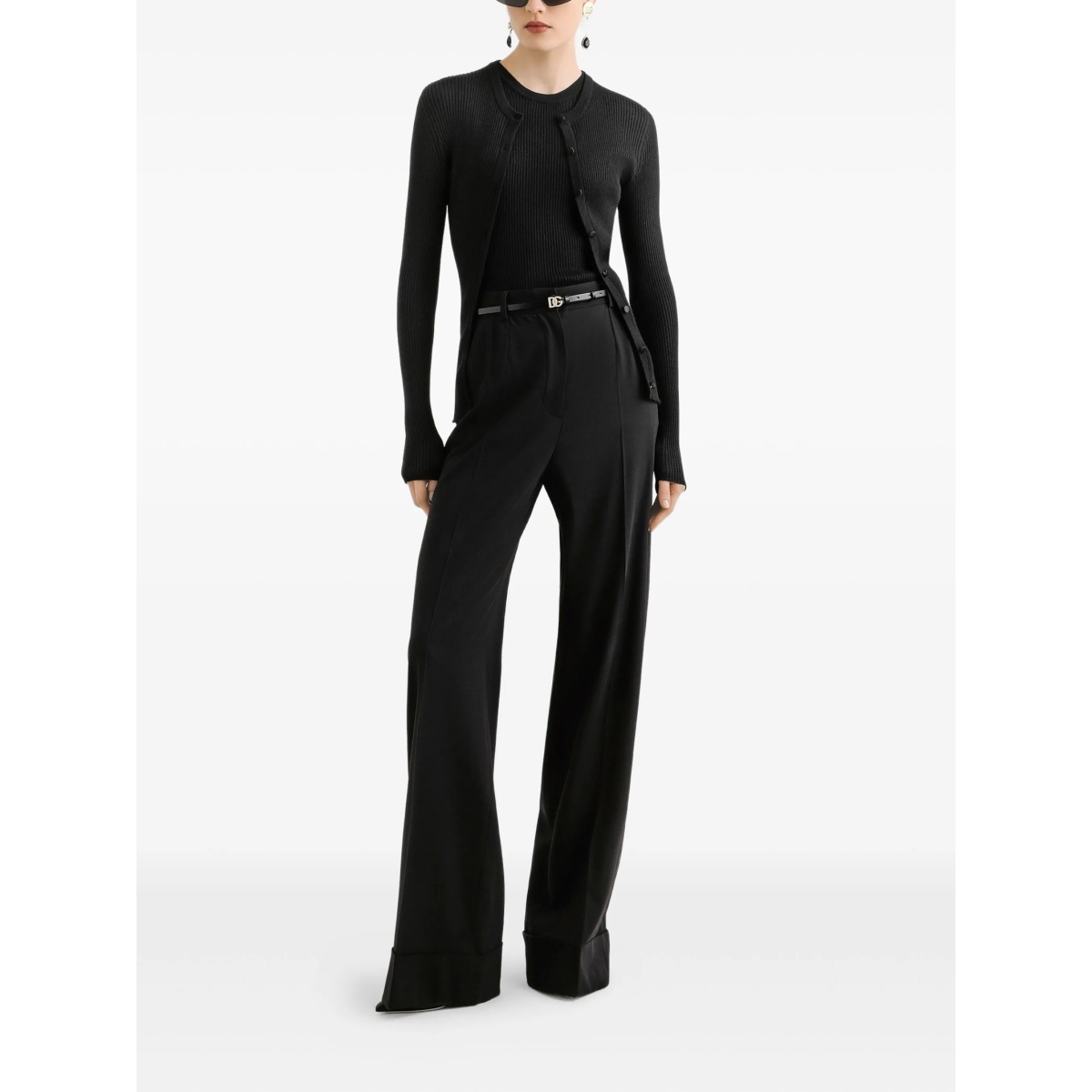 pleated wide-leg trousers - Img 2